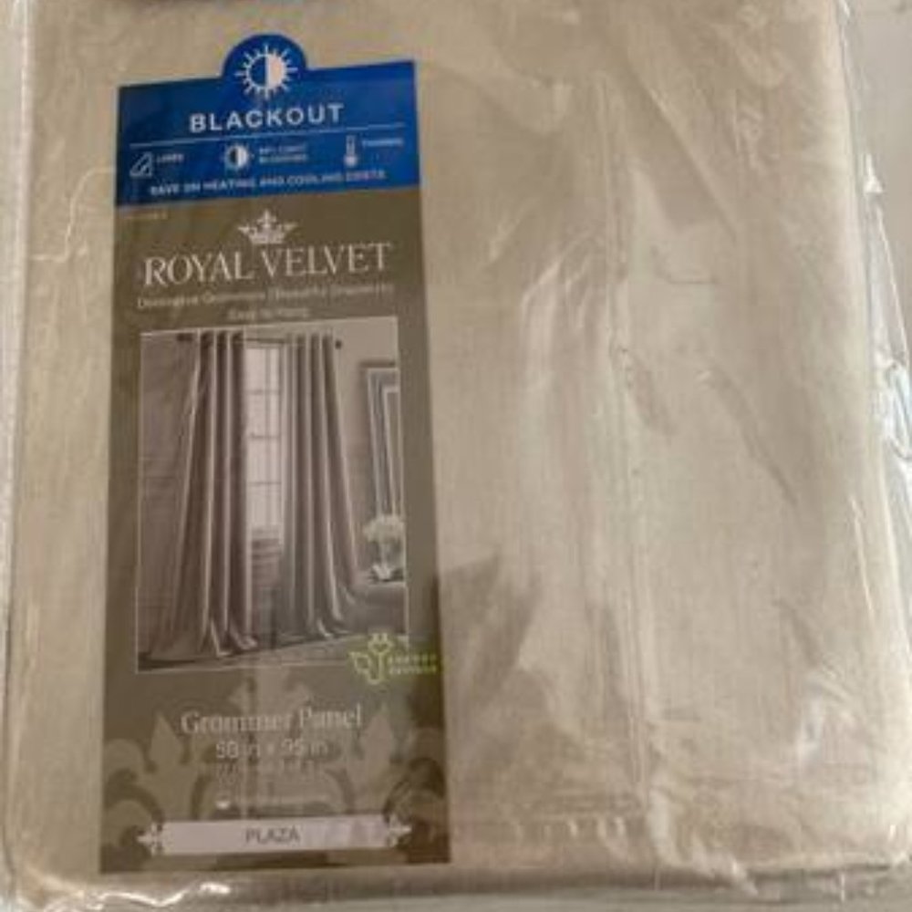 3 Brand New Royal Velvet Plaza Blackout Drapes